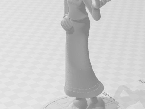 Bonecos 3D 风格漫画动漫奥利维亚大力水手卡里卡托 3D 打印模型