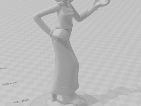 Bonecos 3D 风格漫画动漫奥利维亚大力水手卡里卡托 3D 打印模型