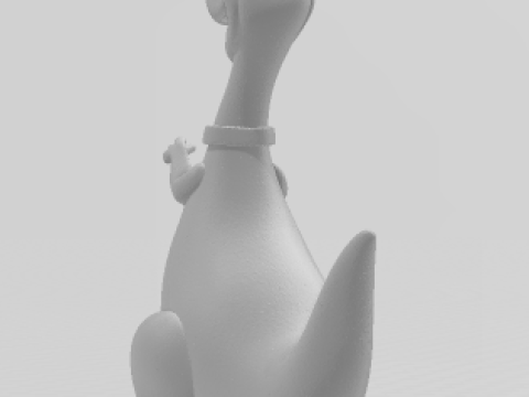 Bonecos estilo 3d manga anime dino picapiedra caricato Modelo de impresión 3D