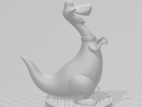 Bonecos estilo 3d manga anime dino picapiedra caricato Modelo de impresión 3D