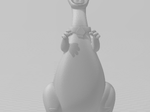 Bonecos estilo 3d manga anime dino picapiedra caricato Modelo de impresión 3D