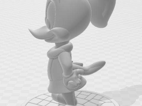 Bonecos 3d style manga anime winni pica pau woodwoodpecker caricato 3D Print Model