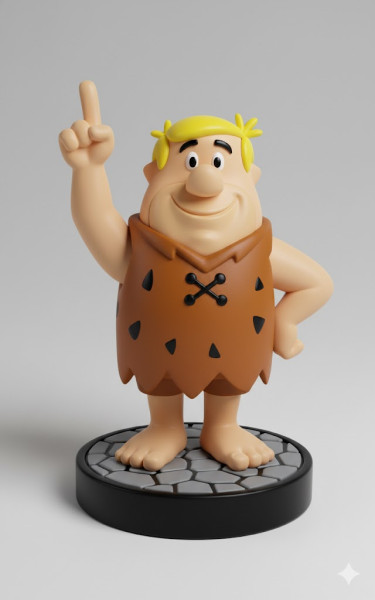 Bonecos style 3D manga anime Barney Flintstone caricato Modèles 3D en vedette .c4d .max .obj .3ds .fbx .stl .blend 