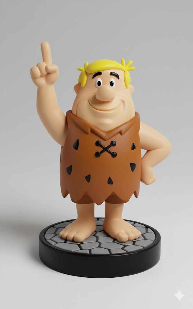 Bonecos 3d style manga anime barney flistone caricato 3D Print Model .c4d .max .obj .3ds .fbx .stl .blend 