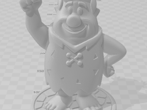 Bonecos style 3D manga anime Barney Flintstone caricato Modèles 3D en vedette