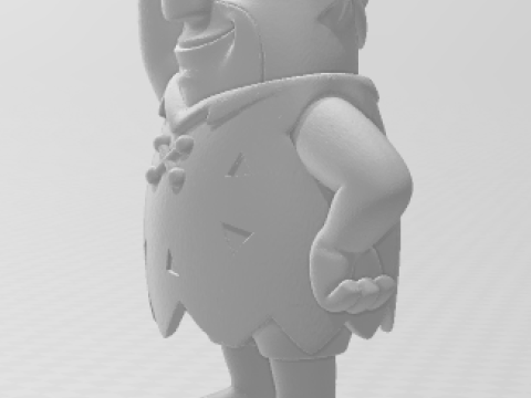 Bonecos style 3D manga anime Barney Flintstone caricato Modèles 3D en vedette