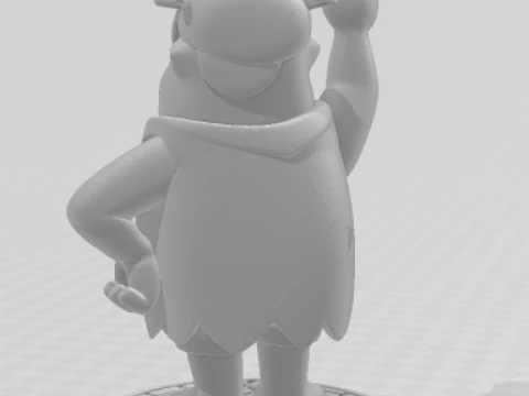 Bonecos 3d style manga anime barney flistone caricato 3D Print Model