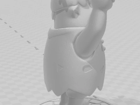 Bonecos 3d style manga anime barney flistone caricato 3D Print Model