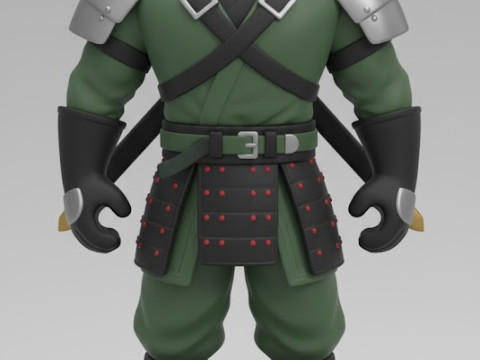 Bonecos 3d стиль манга аниме герой ниндзя карикато 3D Принт Модель