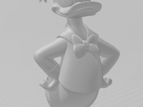 Bonecos 3d style manga anime margarida duck disney caricato 3D Print Model