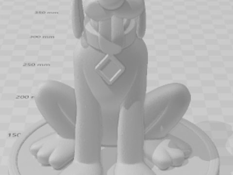 Bonecos 3d style manga anime pluto disney caricato 3D Print Model