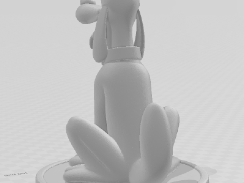 Bonecos 3d style manga anime pluto disney caricato 3D Print Model