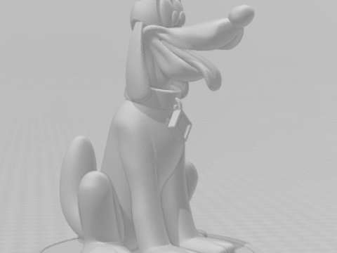 Bonecos 3d style manga anime pluto disney caricato 3D Print Model