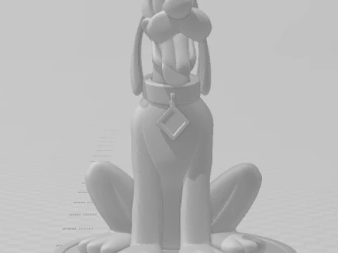 Bonecos 3d style manga anime pluto disney caricato 3D Print Model
