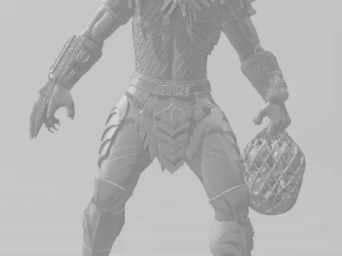 Bonecos 3d style manga anime predador caricato 3D Print Model