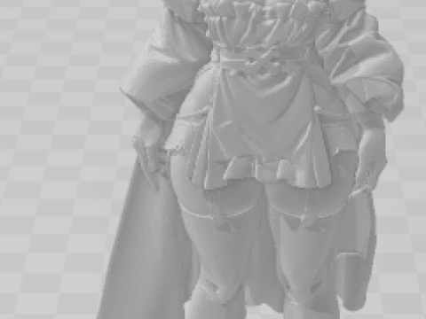 Bonecos 3D-stijl manga anime vrouwen lolli caricato 3D printmodel