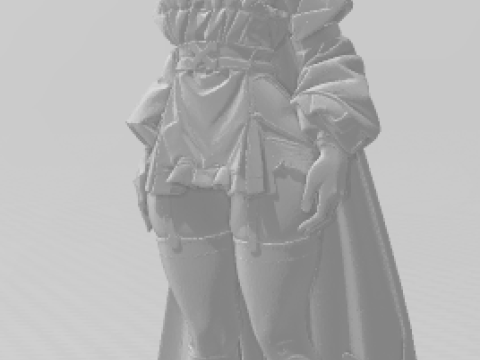 Bonecos 3D-stijl manga anime vrouwen lolli caricato 3D printmodel