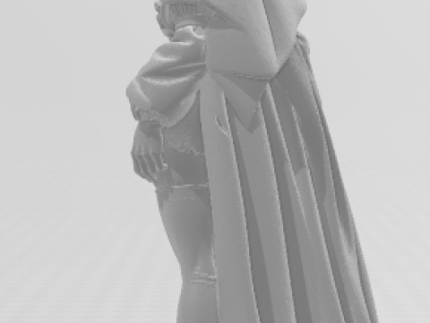 Bonecos 3D-stijl manga anime vrouwen lolli caricato 3D printmodel