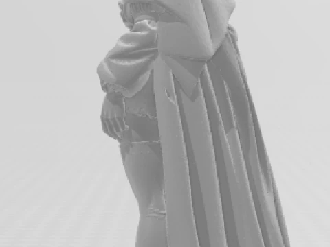 Bonecos 3d style manga anime women lolli caricato 3D Print Model