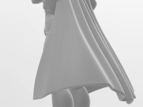 Bonecos 3d style manga anime women lolli caricato 3D Print Model