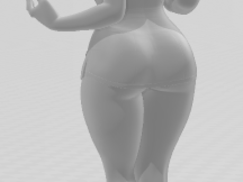 Bonecos 3D-stijl manga anime vrouwen lolli caricato 3D printmodel