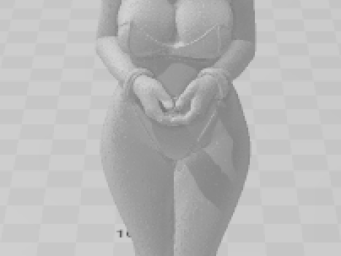 Bonecos estilo 3d manga anime mulheres lolli caricato Modelo de Impressão 3D