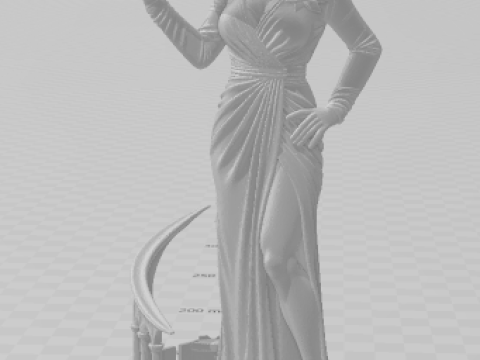 Bonecos 3d style manga anime women lolli caricato 3D Print Model