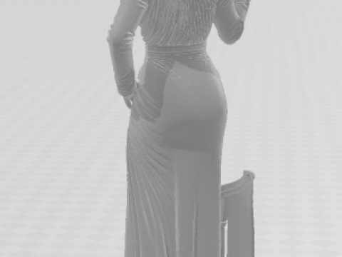 Bonecos 3d style manga anime women lolli caricato 3D Print Model