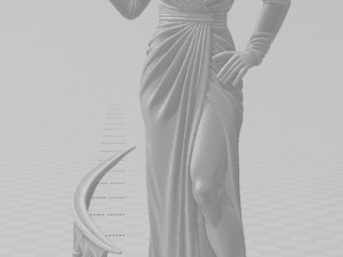 Bonecos 3d style manga anime women lolli caricato 3D Print Model