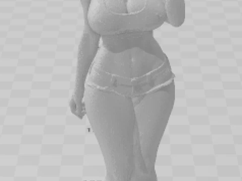 Bonecos 3d style manga anime women lolli caricato 3D Print Model