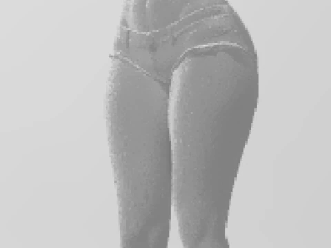 Bonecos 3d style manga anime women lolli caricato 3D Print Model