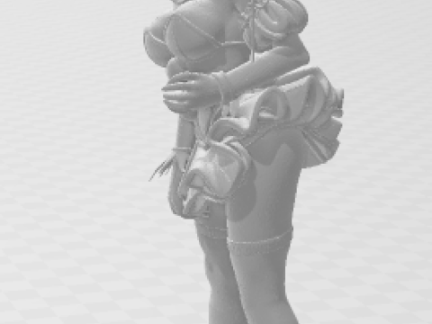 Bonecos 3d style manga anime women lolli it caricato 3D Print Model