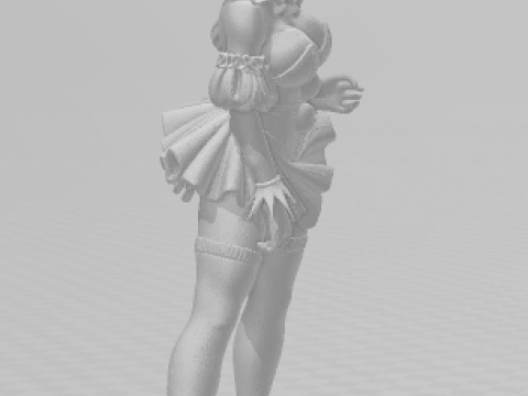 Bonecos 3d style manga anime women lolli it caricato 3D Print Model