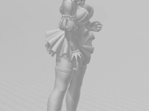 Bonecos 3d style manga anime women lolli it caricato 3D Print Model