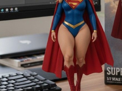 Bonecos estilo 3d mangá anime feminino lolli super girl caricato Modelo de Impressão 3D