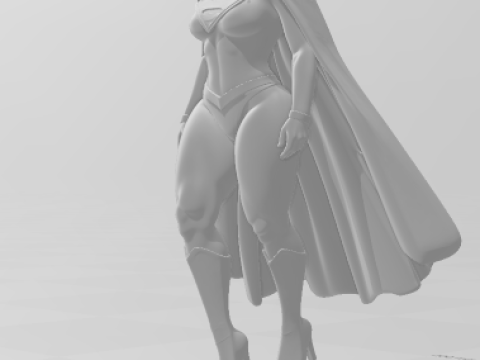 Bonecos 3d style manga anime women lolli super girl caricato 3D Print Model