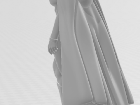 Bonecos 3d style manga anime women lolli super girl caricato 3D Print Model