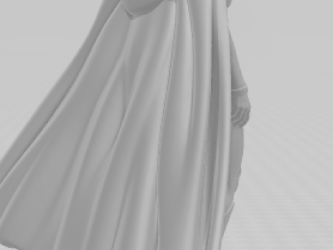 Bonecos 3d style manga anime women lolli super girl caricato 3D Print Model