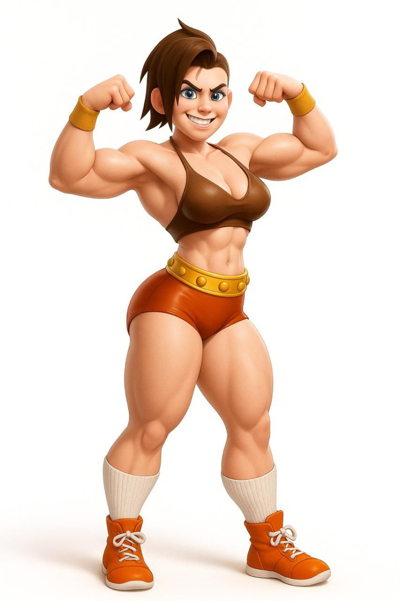 Bonecos 3d стиль манга аніме жінки lolli м'яз карикато 3D Принт Модель .c4d .max .obj .3ds .fbx .stl .blend 