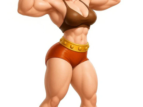 Bonecos 3d style manga anime women lolli muscle caricato 3D Print Model