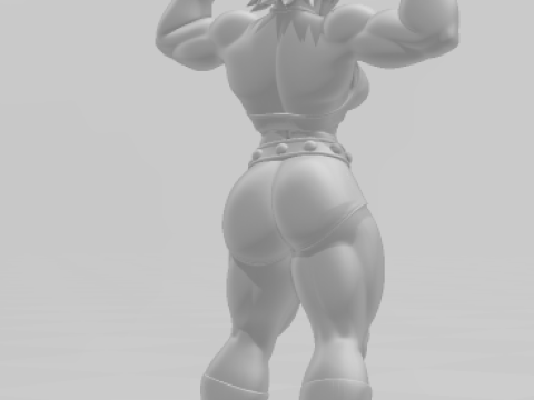 Bonecos 3d стиль манга аніме жінки lolli м'яз карикато 3D Принт Модель