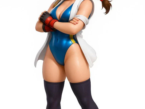 Bonecos gaya 3d manga anime wanita lolli caricato Model Cetak 3D