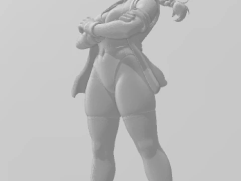 Bonecos 3d style manga anime women lolli caricato 3D Print Model