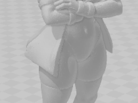 Bonecos 3d style manga anime women lolli caricato 3D Print Model