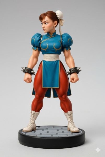 Bonecos estilo 3d manga anime mulheres lolli chun li caricato Modelo de Impressão 3D .c4d .max .obj .3ds .fbx .stl .blend 