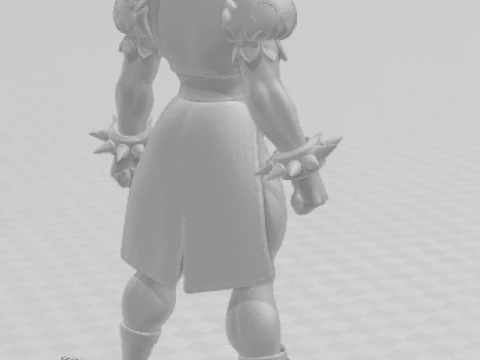 Bonecos 3d style manga anime women lolli chun li caricato 3D Print Model