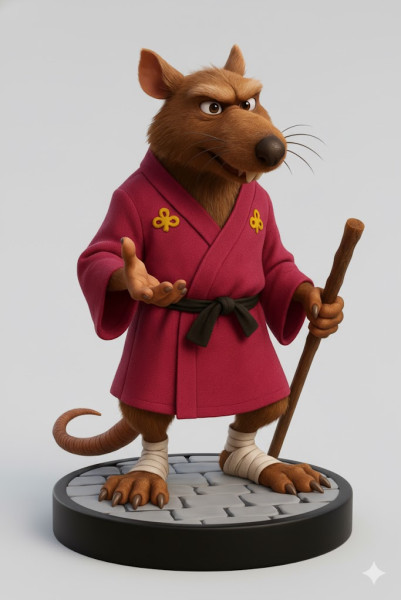 Bonecos style 3d manga anime rat éclat tortue caricato Modèles 3D en vedette .c4d .max .obj .3ds .fbx .stl .blend