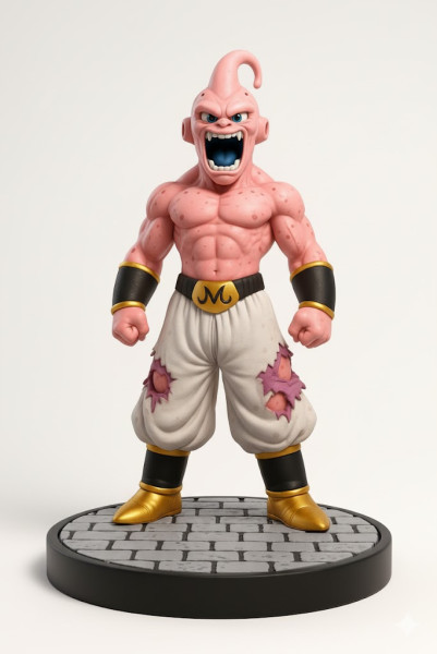 Bonecos 3d スタイル マンガ アニメ マジン ブー ドラゴンボール カリカート 3Dプリントモデル .c4d .max .obj .3ds .fbx .stl .blend 