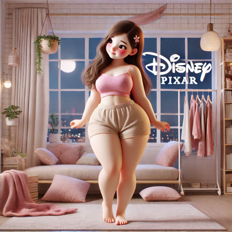 Bonecos 3d style manga anime lolli women caricato 3D Print Model .c4d .max .obj .3ds .fbx .stl .blend