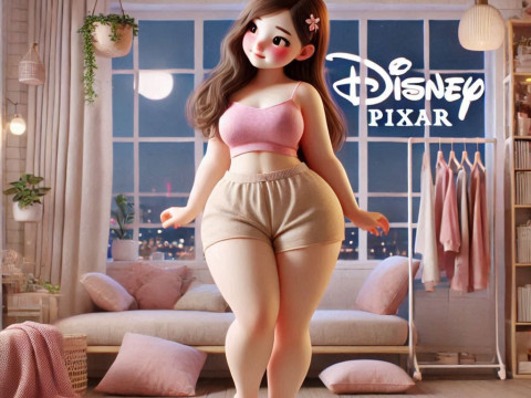 Bonecos 3D-stijl manga anime lolli vrouwen caricato 3D printmodel